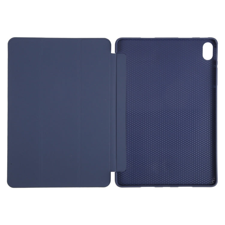For Huawei MatePad Air 11.5 GEBEI 3-folding Holder Shockproof Flip Leather Tablet Case(Dark Blue) - free shipping - PMc TechLife - Order now!