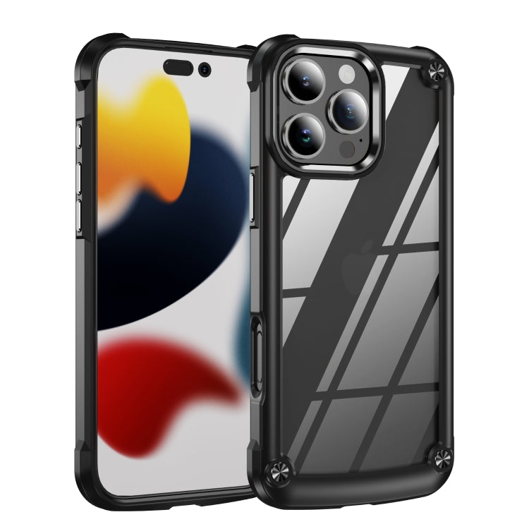 For iPhone 16 Pro Max TPU + PC Lens Protection Phone Case(Black) - iPhone 16 Pro Max Cases by PMC TechLife | Online Shopping South Africa | PMC TechLife | Buy Now Pay Later Mobicred