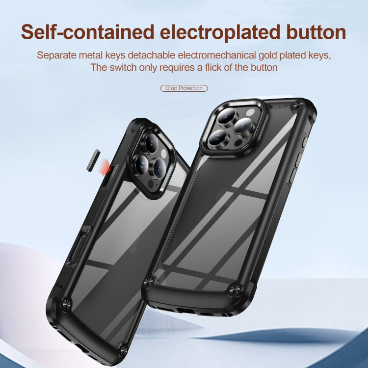 For iPhone 16 Pro Max TPU + PC Lens Protection Phone Case(Black) - iPhone 16 Pro Max Cases by PMC TechLife | Online Shopping South Africa | PMC TechLife | Buy Now Pay Later Mobicred