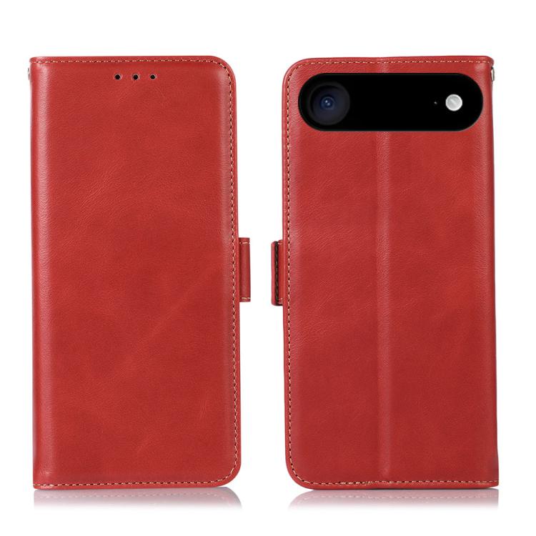 For iPhone 17 Air Crazy Horse Top Layer Cowhide Leather Phone Case(Red) - free shipping - PMc TechLife - Order now!
