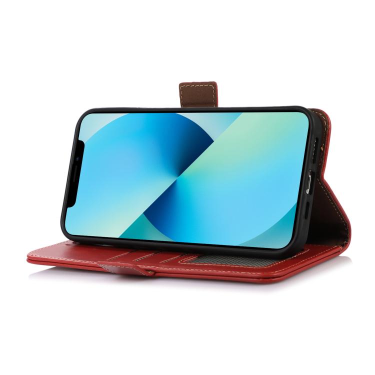 For iPhone 17 Pro Crazy Horse Top Layer Cowhide Leather Phone Case(Red) - free shipping - PMc TechLife - Order now!