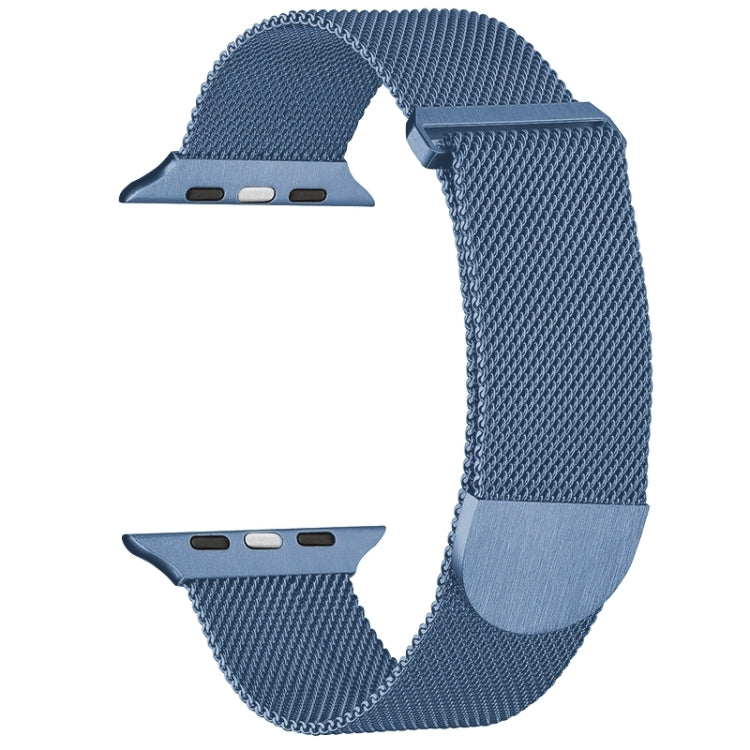 For Apple Watch SE 2023 40mm Milanese Metal Magnetic Watch Band(Blue) - Watch Bands by PMC TechLife | Online Shopping South Africa | PMC TechLife