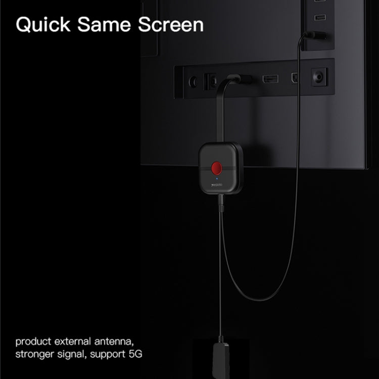 Yesido TV10 HD Wireless Screen Display Receiver, Specification:2.4G+4K(Black) - free shipping - PMC TechLife - Order now!