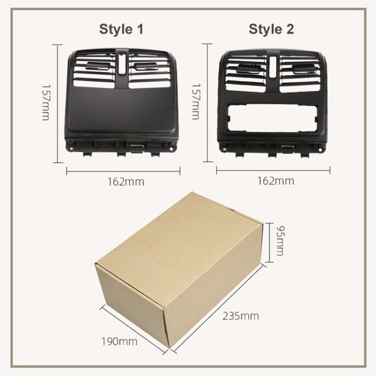 For Mercedes-Benz CLS W218 Car Rear Air Conditioner Air Outlet Panel 21883004549116, Style:High Version(Black) - free shipping - PMC TechLife - Order now!