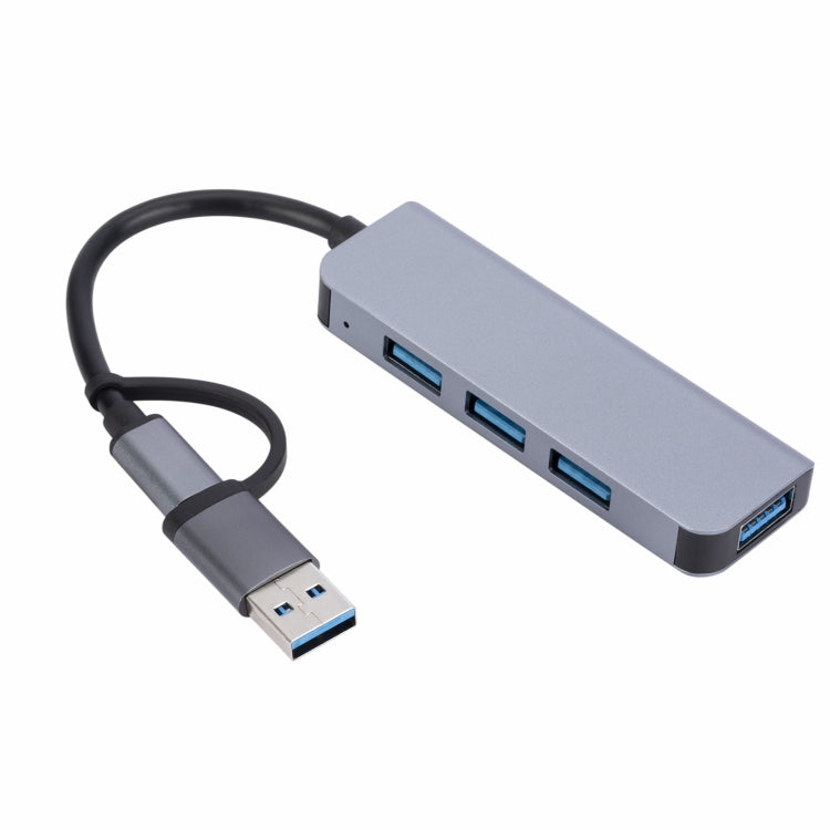 2301 4 in 1 USB+USB-C/Type-C to USB Multi-function Docking Station HUB Adapter - free shipping - PMC TechLife - Order now!