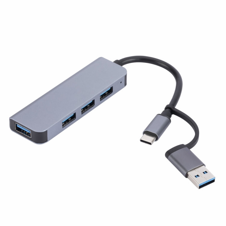 2301 4 in 1 USB+USB-C/Type-C to USB Multi-function Docking Station HUB Adapter - free shipping - PMC TechLife - Order now!