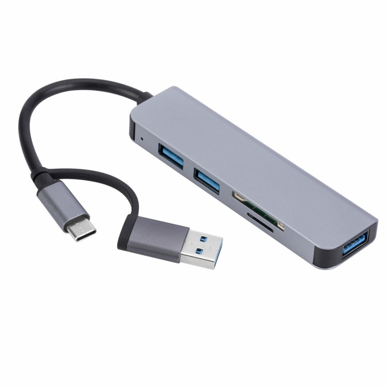 2302 5 in 1 USB+USB-C/Type-C to USB Multi-function Docking Station HUB Adapter - USB HUB by PMC TechLife | Online Shopping South Africa | PMC TechLife | Buy Now Pay Later Mobicred