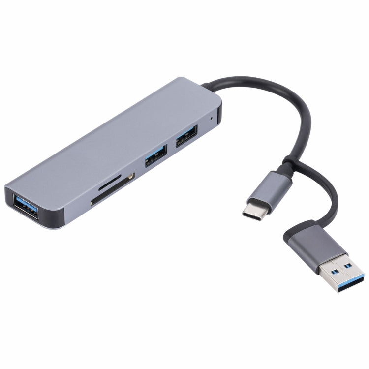 2302 5 in 1 USB+USB-C/Type-C to USB Multi-function Docking Station HUB Adapter - USB HUB by PMC TechLife | Online Shopping South Africa | PMC TechLife | Buy Now Pay Later Mobicred