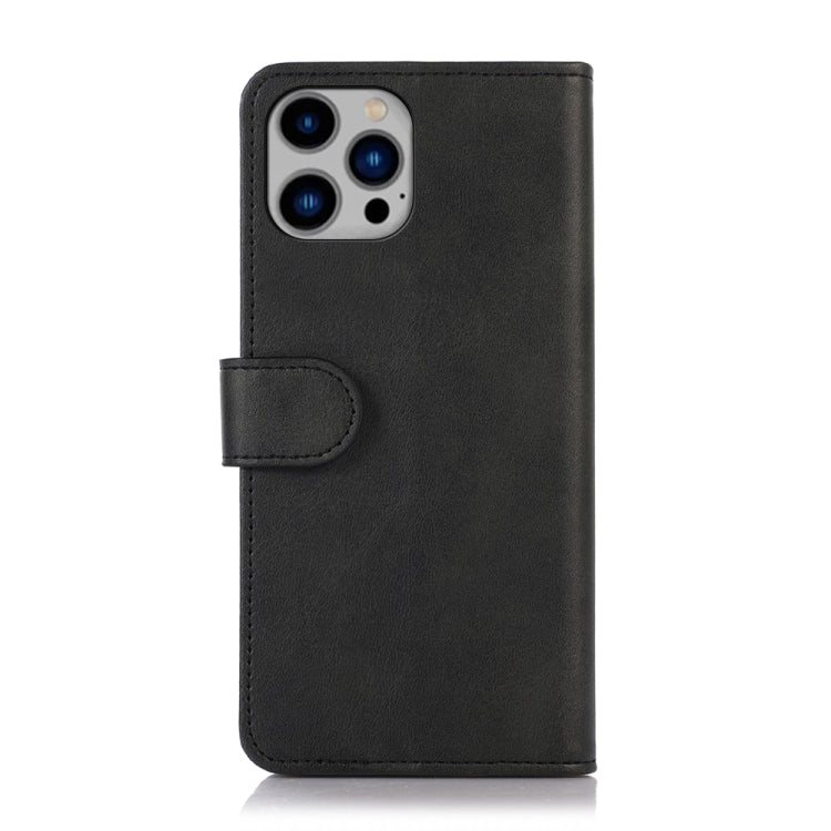For iPhone 16 Pro Max Cow Texture Leather Phone Case(Black) - iPhone 16 Pro Max Cases by PMC TechLife | Online Shopping South Africa | PMC TechLife | Buy Now Pay Later Mobicred