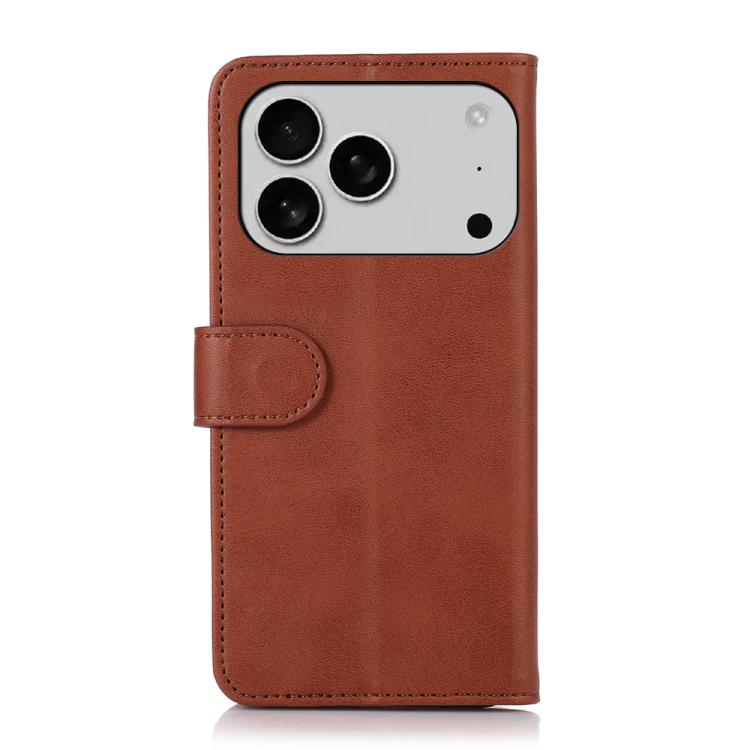 For iPhone 17 Pro Cow Texture Leather Phone Case(Brown) - free shipping - PMc TechLife - Order now!