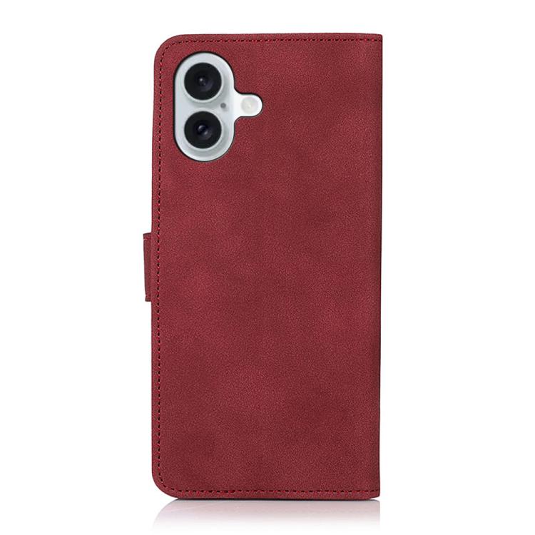 For iPhone 17 KHAZNEH Matte Texture Leather Phone Case(Red) - free shipping - PMc TechLife - Order now!