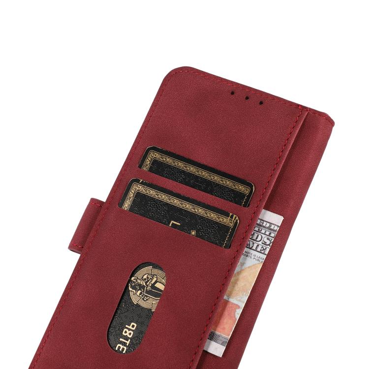 For iPhone 17 KHAZNEH Matte Texture Leather Phone Case(Red) - free shipping - PMc TechLife - Order now!