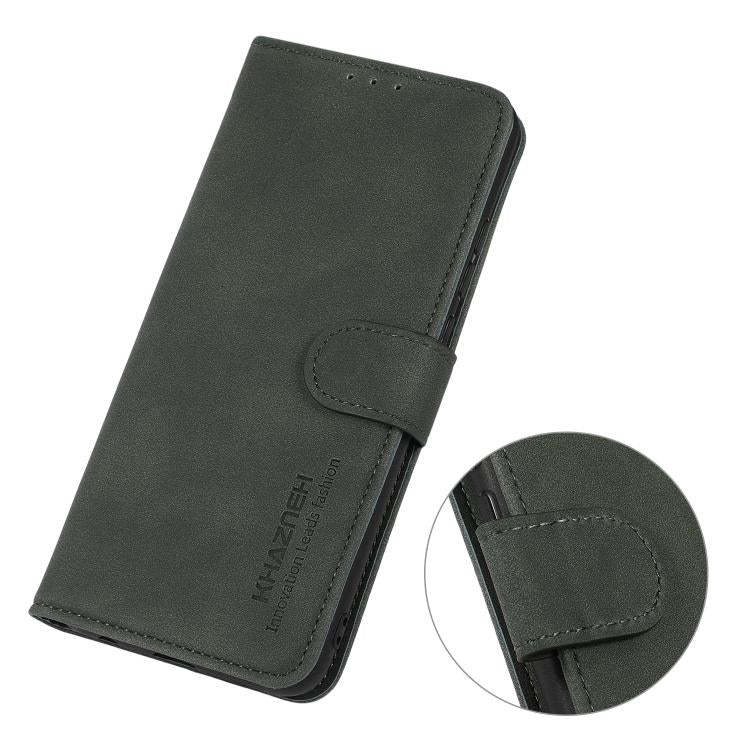 For iPhone 17 Pro KHAZNEH Matte Texture Leather Phone Case(Green) - free shipping - PMc TechLife - Order now!