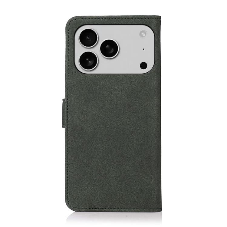 For iPhone 17 Pro Max KHAZNEH Matte Texture Leather Phone Case(Green) - free shipping - PMc TechLife - Order now!