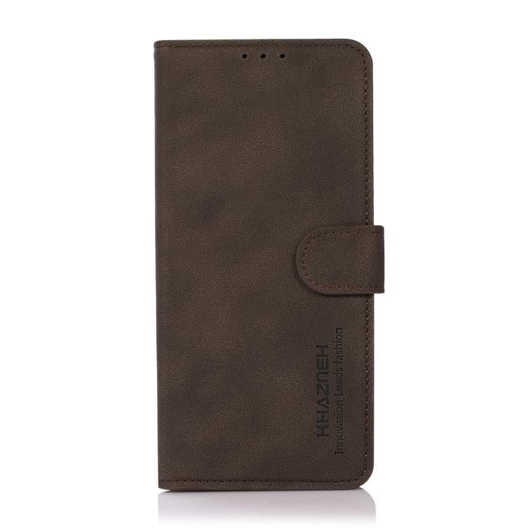 For iPhone 17 Pro Max KHAZNEH Matte Texture Leather Phone Case(Brown) - free shipping - PMc TechLife - Order now!