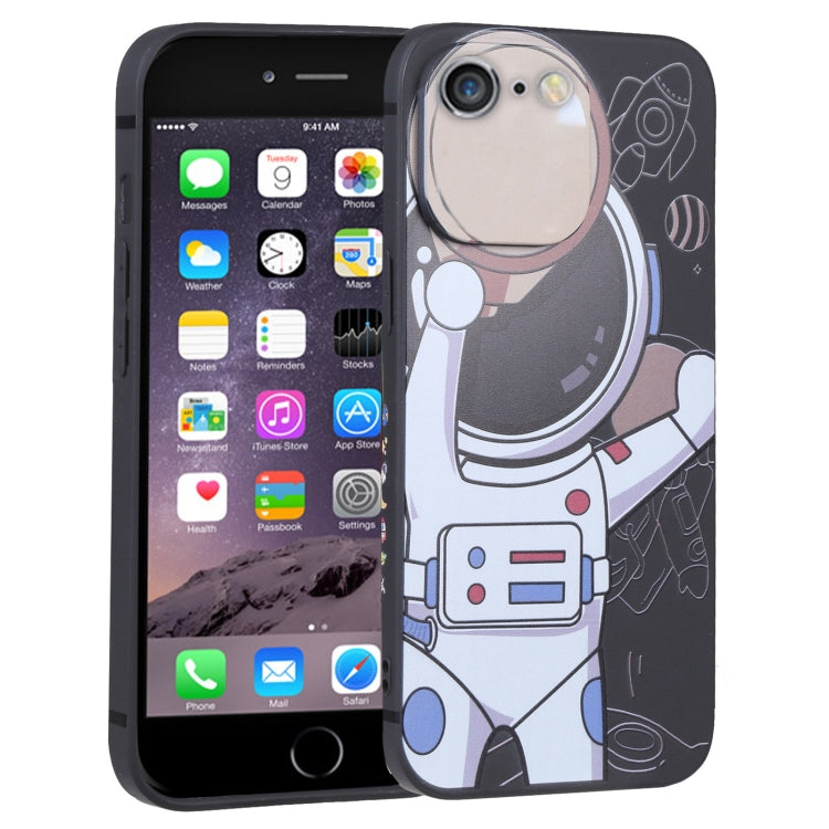 For iPhone 6s / 6 Spaceman Binoculars Phone Case(Black and Beige) - More iPhone Cases by PMC TechLife | Online Shopping South Africa | PMC TechLife | Buy Now Pay Later Mobicred