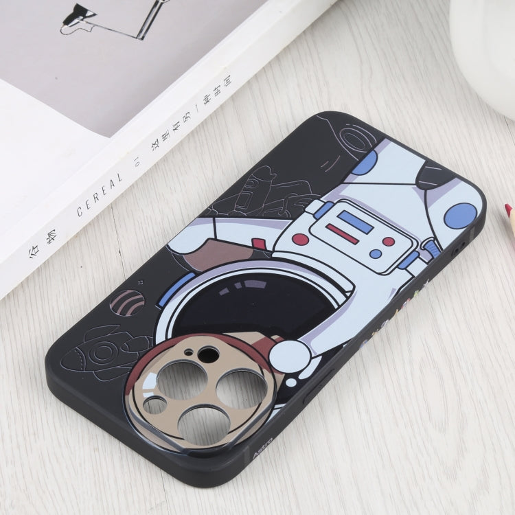 For iPhone 6s / 6 Spaceman Binoculars Phone Case(Black and Beige) - More iPhone Cases by PMC TechLife | Online Shopping South Africa | PMC TechLife | Buy Now Pay Later Mobicred