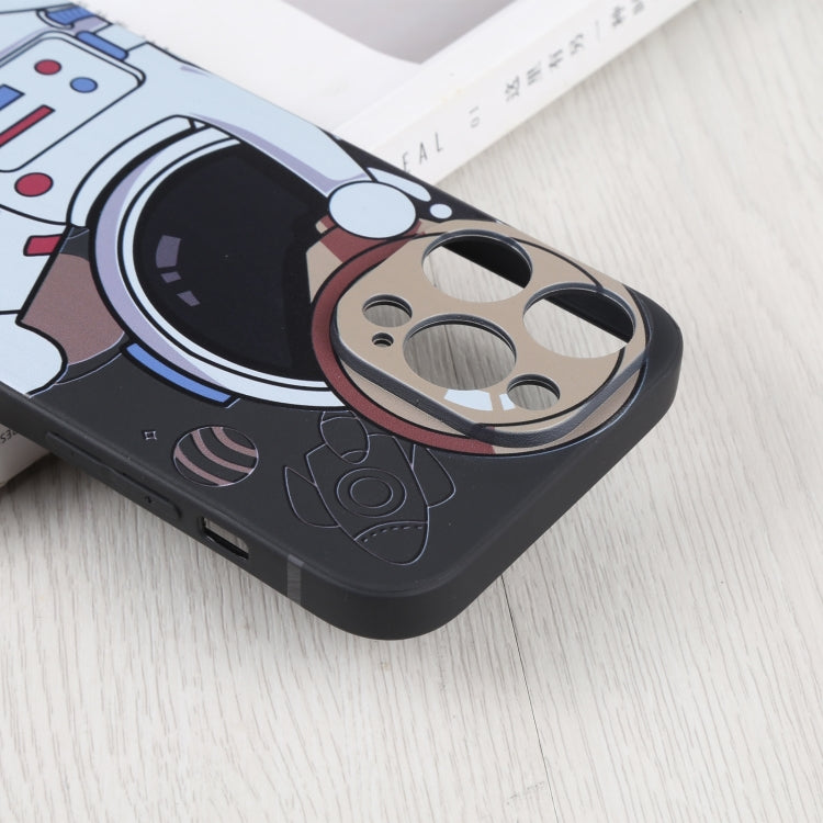 For iPhone 6s / 6 Spaceman Binoculars Phone Case(Black and Beige) - More iPhone Cases by PMC TechLife | Online Shopping South Africa | PMC TechLife | Buy Now Pay Later Mobicred