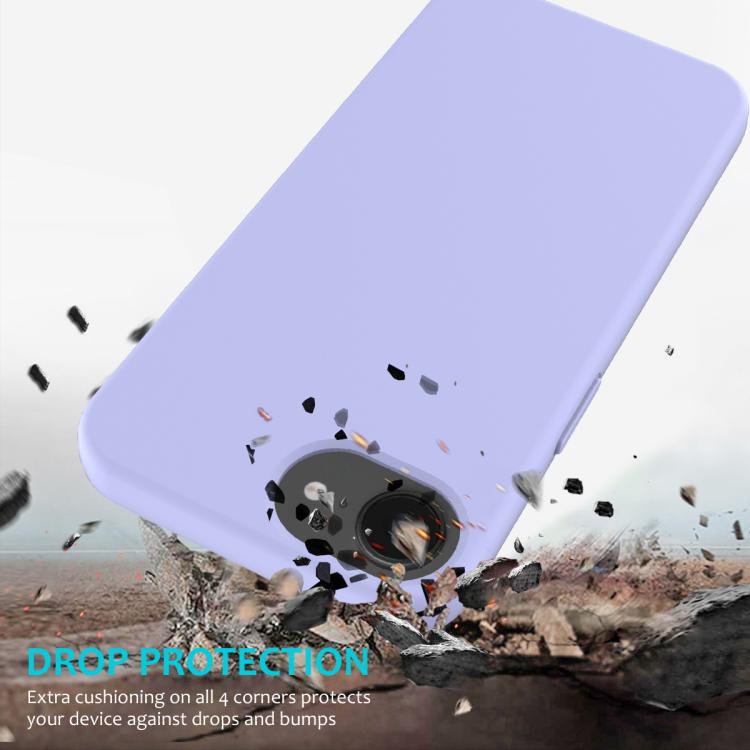 For iPhone 16e Solid Color Silicone Phone Case(Purple) - iPhone 16e Cases by PMC TechLife | Online Shopping South Africa | PMC TechLife | Buy Now Pay Later Mobicred