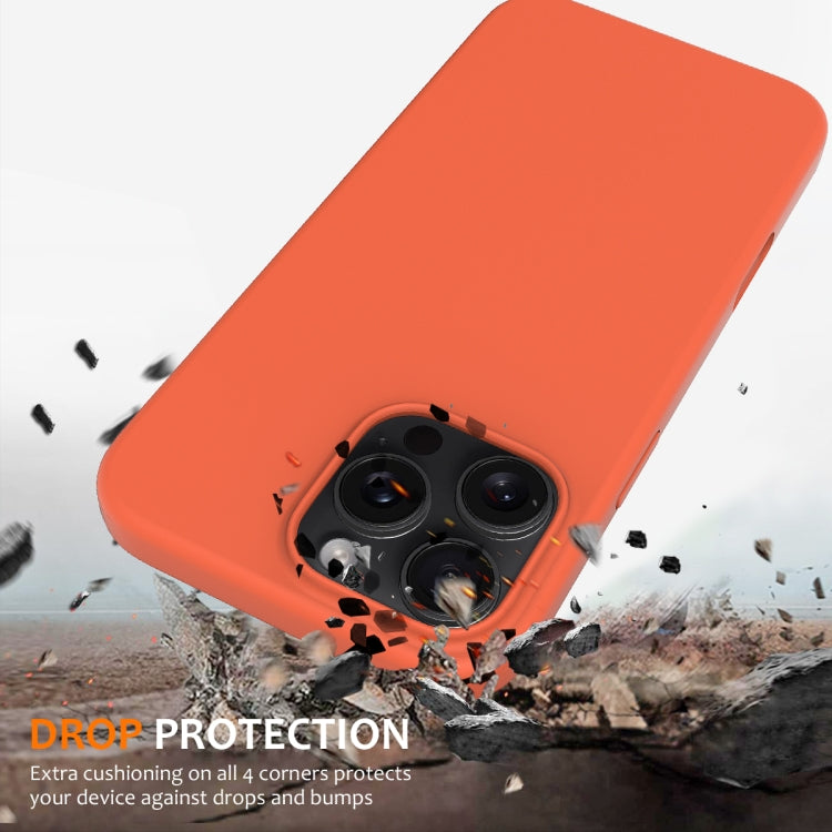 For iPhone 16 Pro Shockproof Silicone Magsafe Phone Case(Gold Orange) - iPhone 16 Pro Cases by PMC TechLife | Online Shopping South Africa | PMC TechLife | Buy Now Pay Later Mobicred