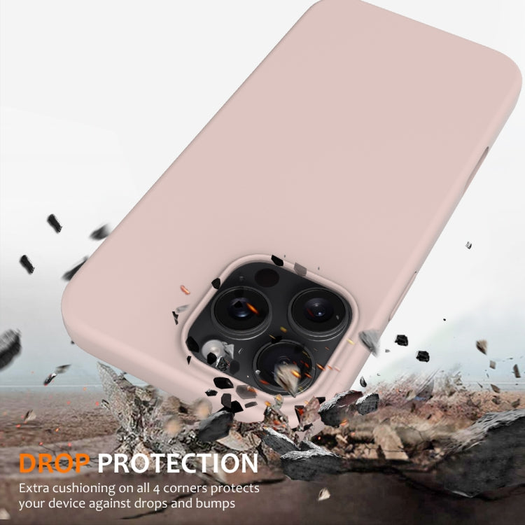 For iPhone 16 Pro Shockproof Silicone Magsafe Phone Case(Sand Pink) - iPhone 16 Pro Cases by PMC TechLife | Online Shopping South Africa | PMC TechLife | Buy Now Pay Later Mobicred