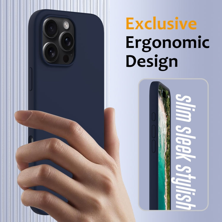 For iPhone 16 Pro Shockproof Silicone Magsafe Phone Case(Navy Blue) - iPhone 16 Pro Cases by PMC TechLife | Online Shopping South Africa | PMC TechLife | Buy Now Pay Later Mobicred