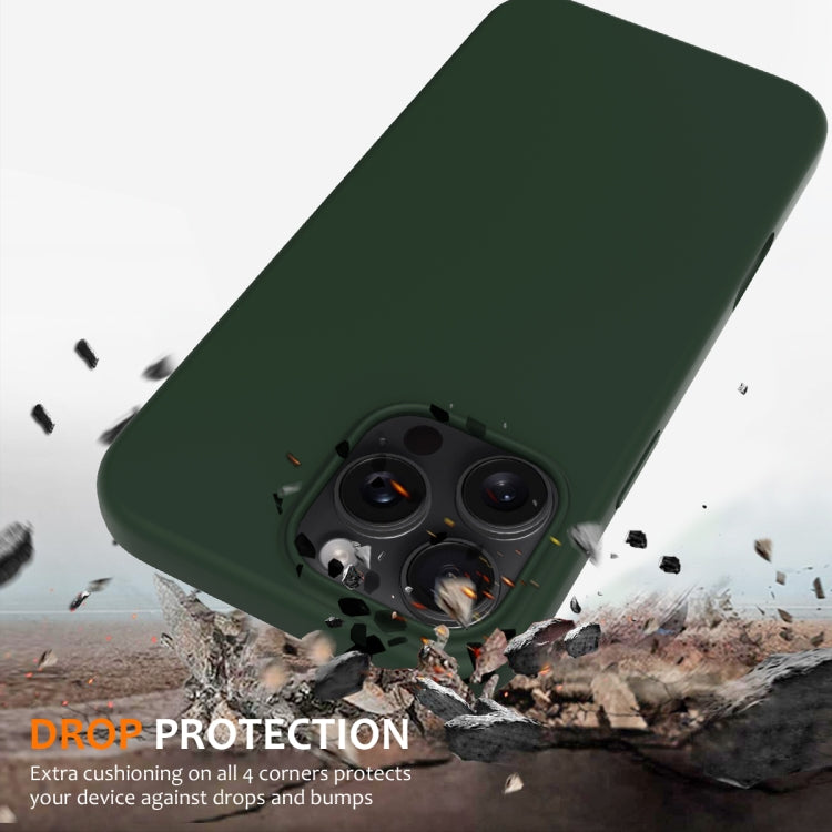 For iPhone 16 Pro Shockproof Silicone Magsafe Phone Case(Dark Green) - iPhone 16 Pro Cases by PMC TechLife | Online Shopping South Africa | PMC TechLife | Buy Now Pay Later Mobicred