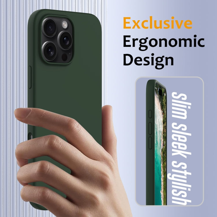 For iPhone 16 Pro Shockproof Silicone Magsafe Phone Case(Dark Green) - iPhone 16 Pro Cases by PMC TechLife | Online Shopping South Africa | PMC TechLife | Buy Now Pay Later Mobicred