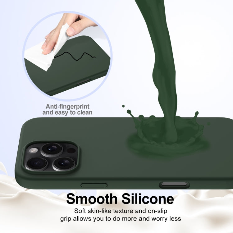 For iPhone 16 Pro Shockproof Silicone Magsafe Phone Case(Dark Green) - iPhone 16 Pro Cases by PMC TechLife | Online Shopping South Africa | PMC TechLife | Buy Now Pay Later Mobicred