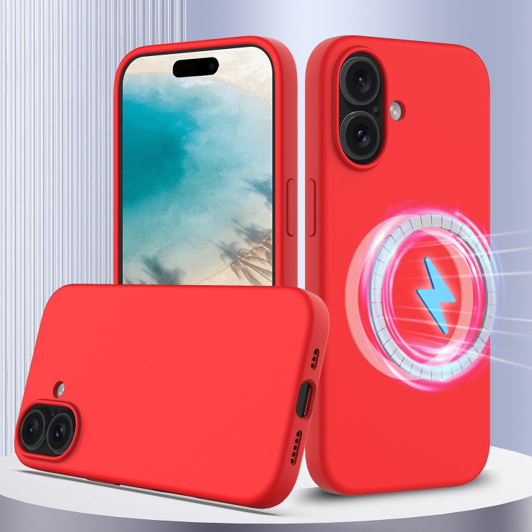 For iPhone 16 Plus Shockproof Silicone Magsafe Phone Case(Red) - iPhone 16 Plus Cases by PMC TechLife | Online Shopping South Africa | PMC TechLife | Buy Now Pay Later Mobicred