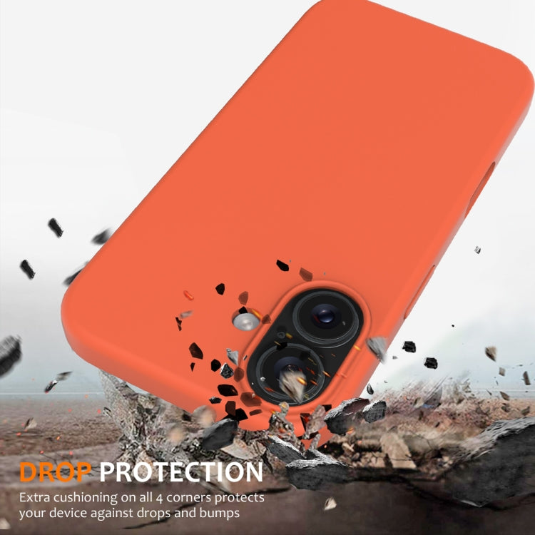 For iPhone 16 Shockproof Silicone Magsafe Phone Case(Gold Orange) - iPhone 16 Cases by PMC TechLife | Online Shopping South Africa | PMC TechLife | Buy Now Pay Later Mobicred