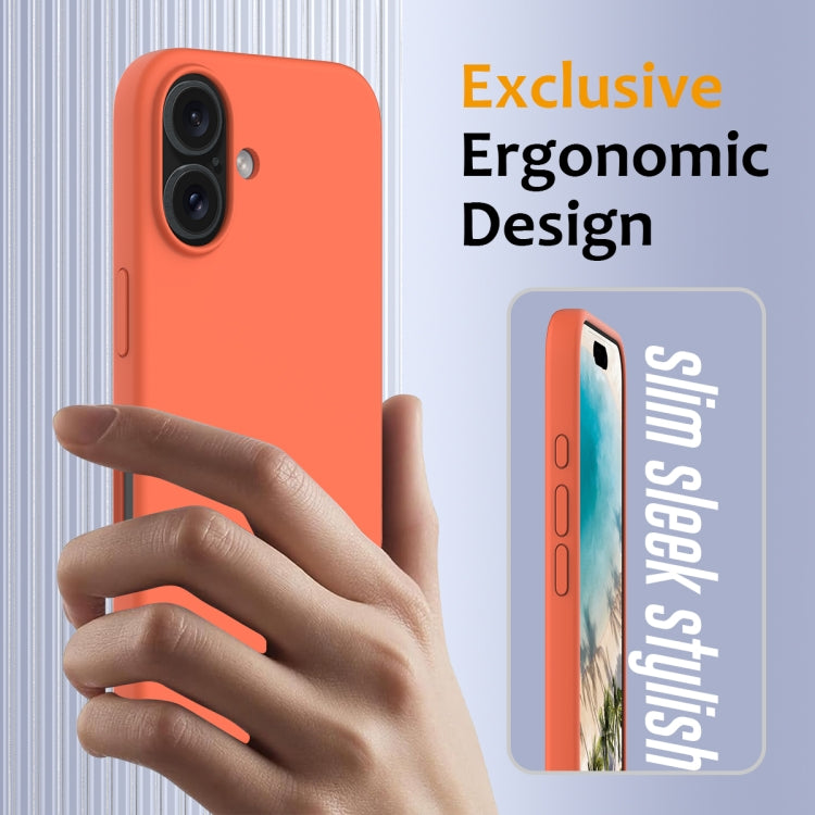 For iPhone 16 Shockproof Silicone Magsafe Phone Case(Gold Orange) - iPhone 16 Cases by PMC TechLife | Online Shopping South Africa | PMC TechLife | Buy Now Pay Later Mobicred