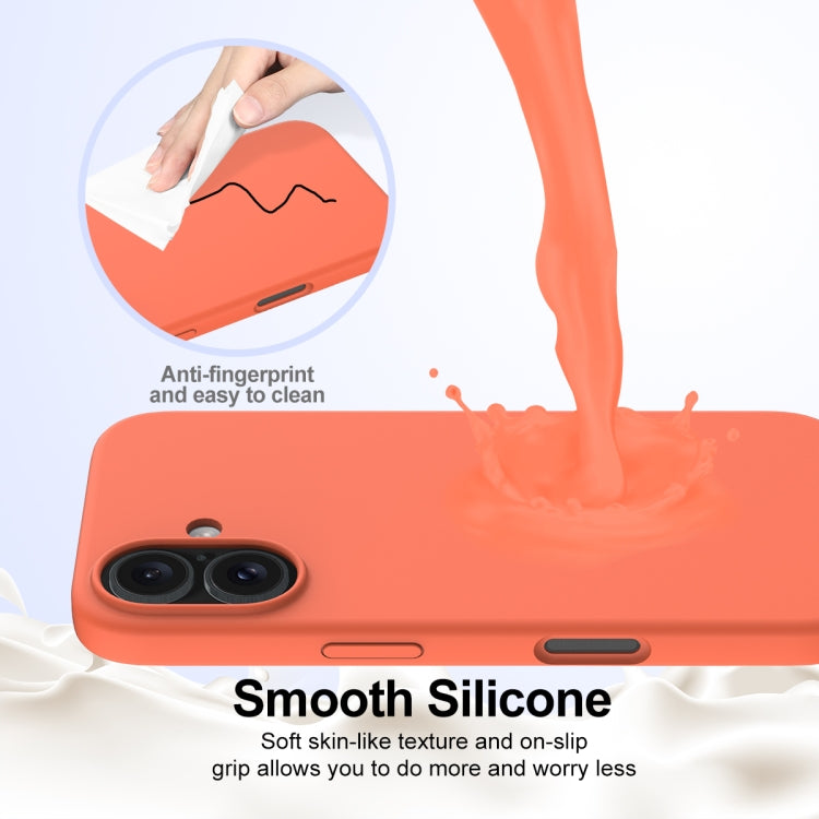For iPhone 16 Shockproof Silicone Magsafe Phone Case(Gold Orange) - iPhone 16 Cases by PMC TechLife | Online Shopping South Africa | PMC TechLife | Buy Now Pay Later Mobicred