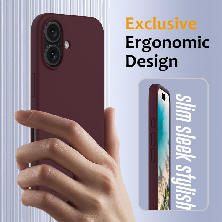 For iPhone 16 Shockproof Silicone Magsafe Phone Case(Plum Color) - iPhone 16 Cases by PMC TechLife | Online Shopping South Africa | PMC TechLife | Buy Now Pay Later Mobicred