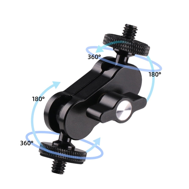 360 Pivot Magic Arm Mount 1/4 inch Ball Head Bracket(Black) - Camera Gimbal by PMC TechLife | Online Shopping South Africa | PMC TechLife