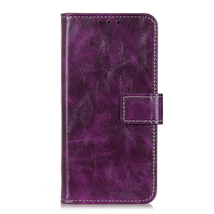 For iPhone 16 Retro Crazy Horse Texture Horizontal Flip Leather Phone Case(Purple) - free shipping - PMC TechLife - Order now!