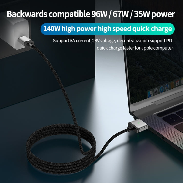 140W Type-C to Magsafe 3 Magnetic Charging Cable, Length:2m(Blue) - Cable & Adapter by PMC TechLife | Online Shopping South Africa | PMC TechLife