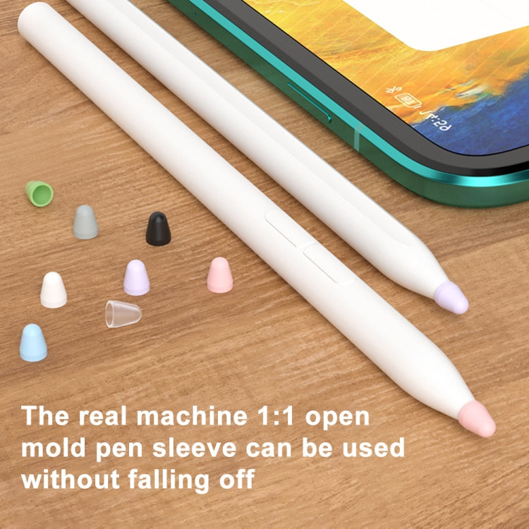 For Xiaomi Stylus Pen 2 8pcs / Set Silicone Wear-resistant Stylus Nib Cover(Transparent) - Pencil Accessories by PMC TechLife | Online Shopping South Africa | PMC TechLife