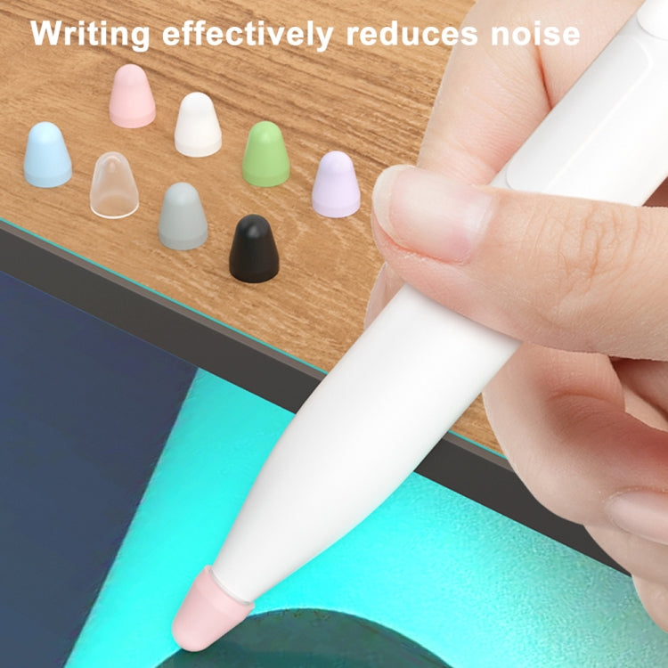 For Xiaomi Stylus Pen 2 8pcs / Set Silicone Wear-resistant Stylus Nib Cover(White) - Pencil Accessories by PMC TechLife | Online Shopping South Africa | PMC TechLife