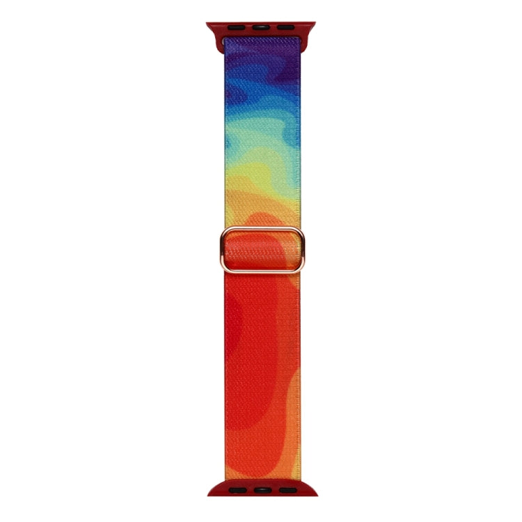 For Apple Watch SE 40mm Painted Pattern Nylon Replacement Watch Band(Liquid Colorful) - Watch Bands by PMc TechLife | Online Shopping South Africa | PMc TechLife | Buy Now Pay Later Mobicred