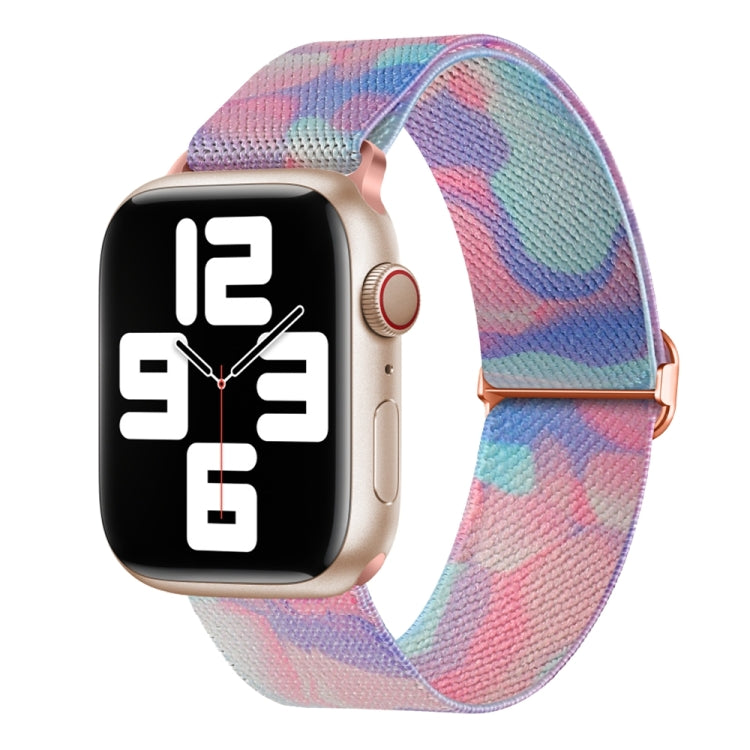 For Apple Watch 6 40mm Painted Pattern Nylon Replacement Watch Band(Water Fluid) - Watch Bands by PMc TechLife | Online Shopping South Africa | PMc TechLife | Buy Now Pay Later Mobicred