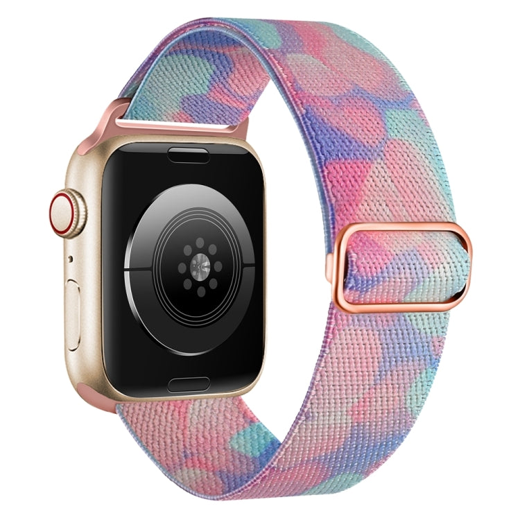 For Apple Watch 6 40mm Painted Pattern Nylon Replacement Watch Band(Water Fluid) - Watch Bands by PMc TechLife | Online Shopping South Africa | PMc TechLife | Buy Now Pay Later Mobicred