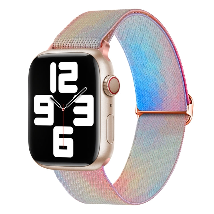 For Apple Watch 3 42mm Painted Pattern Nylon Replacement Watch Band(Symphony Aurora) - Watch Bands by PMc TechLife | Online Shopping South Africa | PMc TechLife | Buy Now Pay Later Mobicred