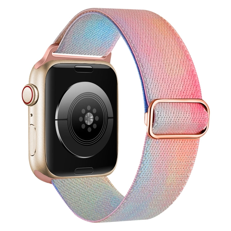 For Apple Watch 3 42mm Painted Pattern Nylon Replacement Watch Band(Symphony Aurora) - Watch Bands by PMc TechLife | Online Shopping South Africa | PMc TechLife | Buy Now Pay Later Mobicred