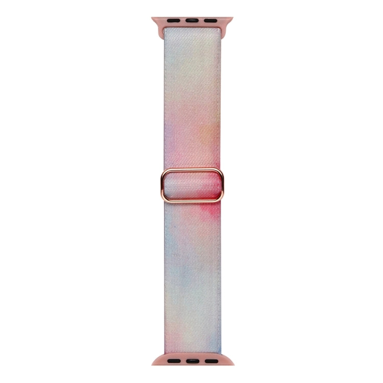 For Apple Watch 3 42mm Painted Pattern Nylon Replacement Watch Band(Symphony Aurora) - Watch Bands by PMc TechLife | Online Shopping South Africa | PMc TechLife | Buy Now Pay Later Mobicred