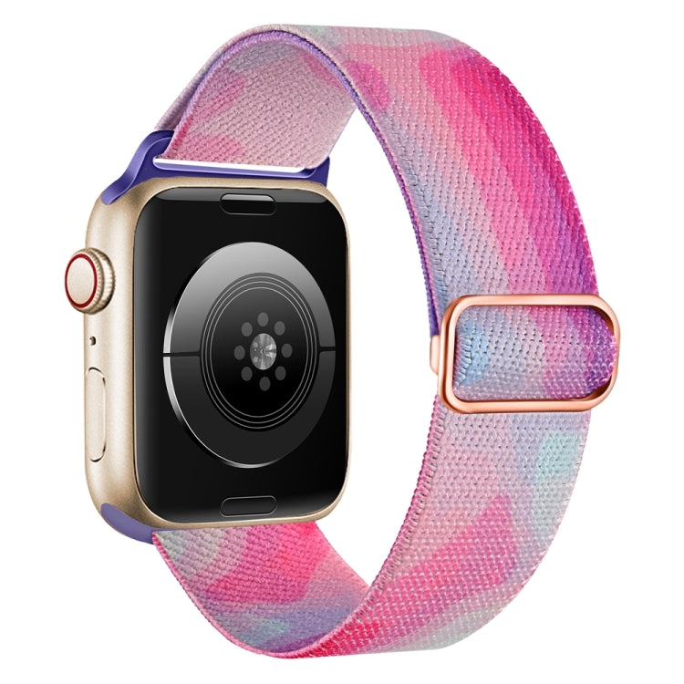For Apple Watch 2 42mm Painted Pattern Nylon Replacement Watch Band(Ladder Purple Blue) - free shipping - PMc TechLife - Order now!