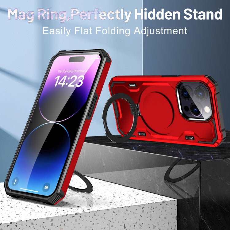For iPhone 11 Pro Max Patronus MagSafe Magnetic Holder Phone Case(Red) - free shipping - PMC TechLife - Order now!