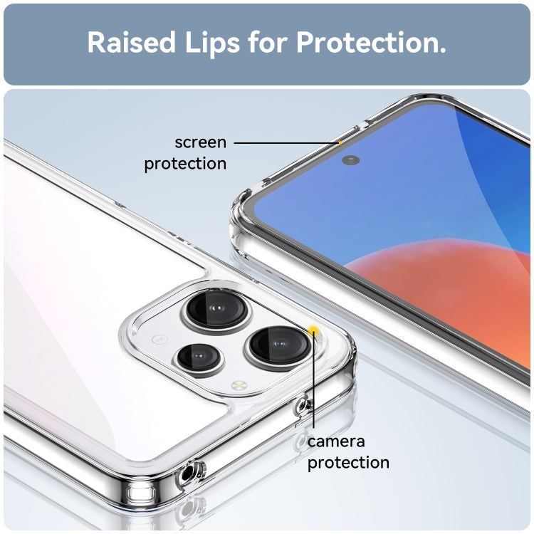 For Xiaomi Redmi 12 Colorful Series Acrylic + TPU Phone Case(Transparent) - Xiaomi Cases by PMC TechLife | Online Shopping South Africa | PMC TechLife | Buy Now Pay Later Mobicred