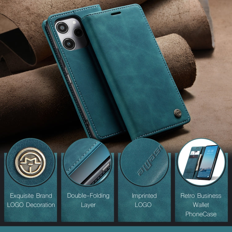 For Xiaomi Redmi 12 4G / 12 5G／Note 12R CaseMe 013 Multifunctional Horizontal Flip Leather Phone Case(Blue) - free shipping - PMC Jewellery - Order now!