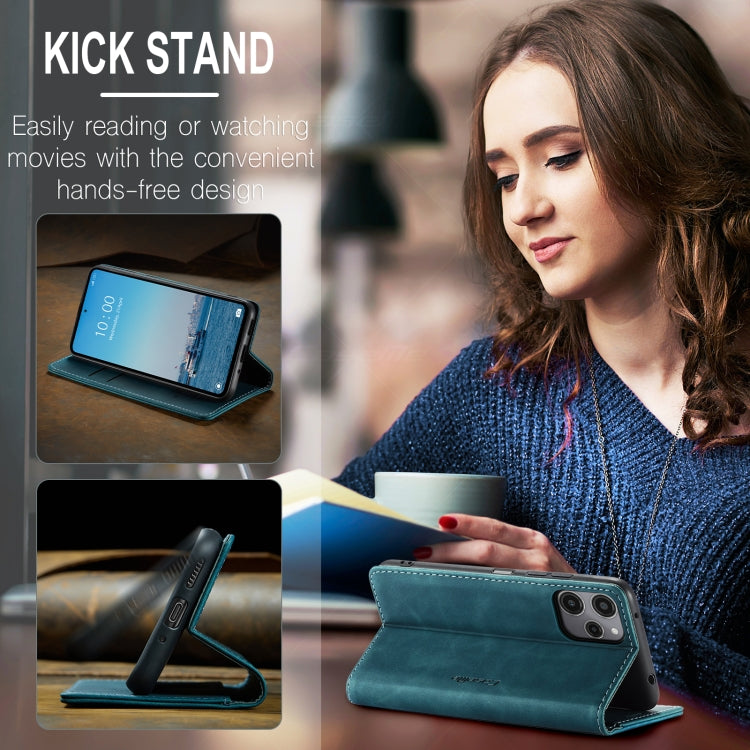For Xiaomi Redmi 12 4G / 12 5G／Note 12R CaseMe 013 Multifunctional Horizontal Flip Leather Phone Case(Blue) - free shipping - PMC Jewellery - Order now!